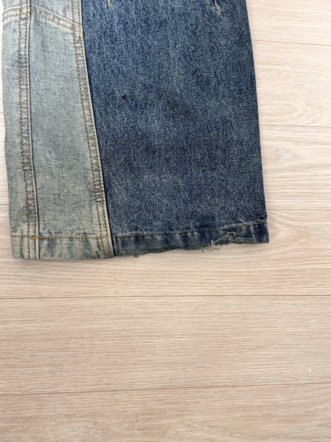 etce CURVED PANEL DENIM PANTS (BLUE) 상품이미지5