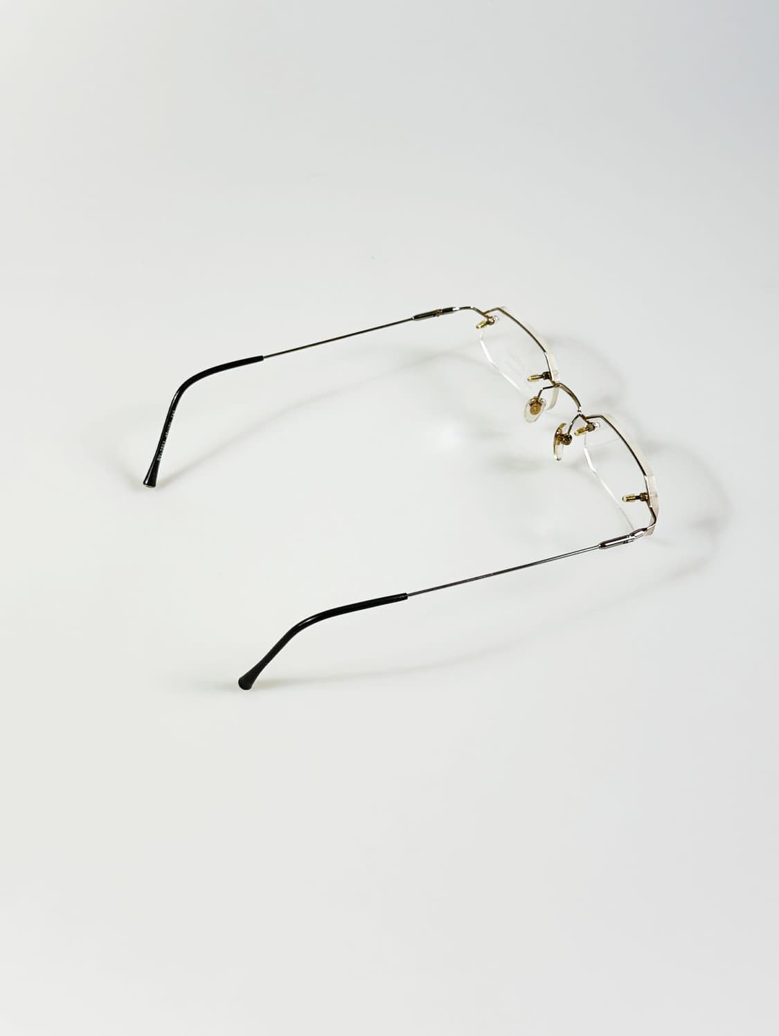 PALMAN 무테 스퀘어 실버 메탈 빈티지 안경 상품이미지4