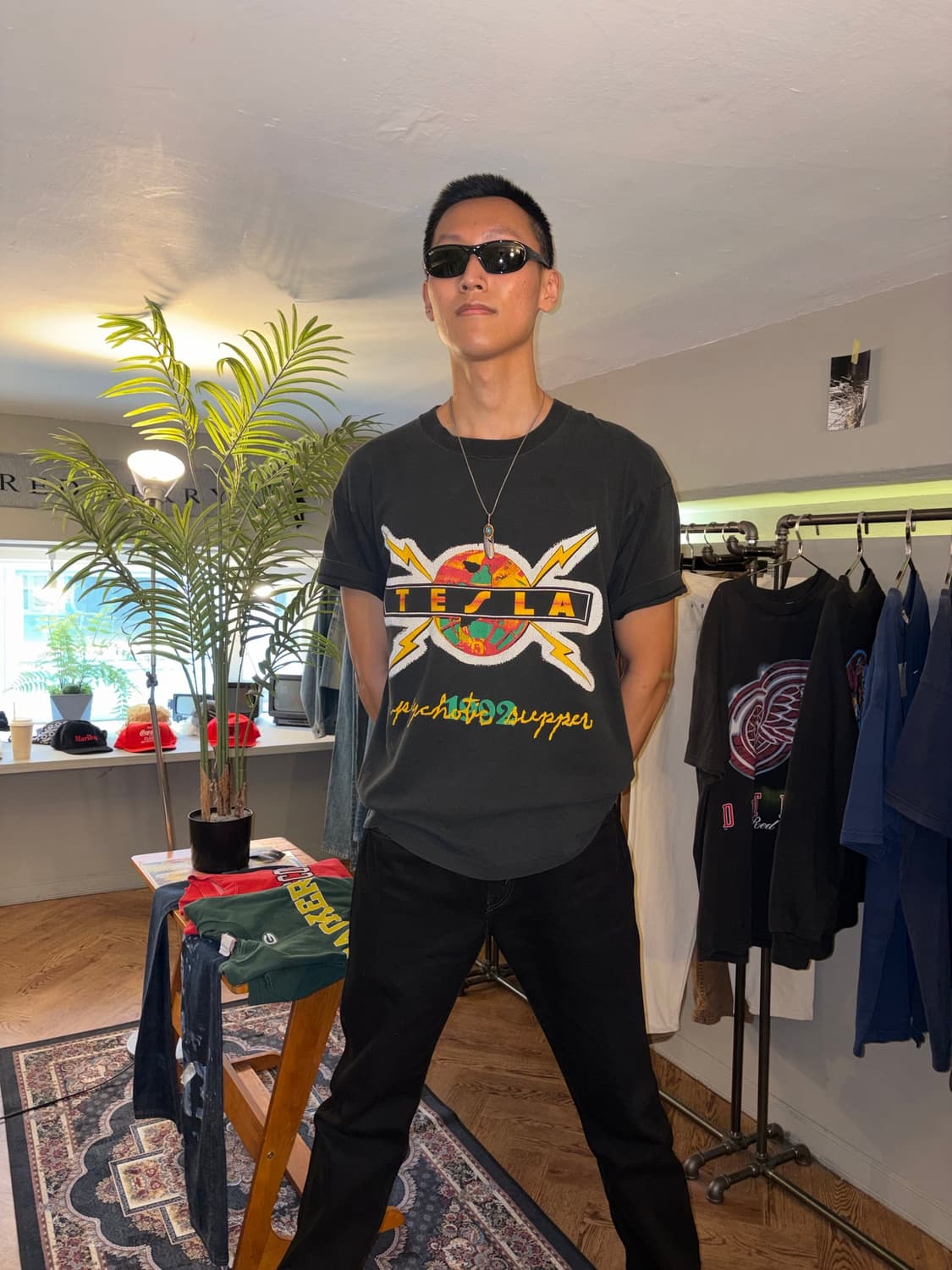 90‘s Tesla Psychotic Supper tour T-shirt 상품이미지2