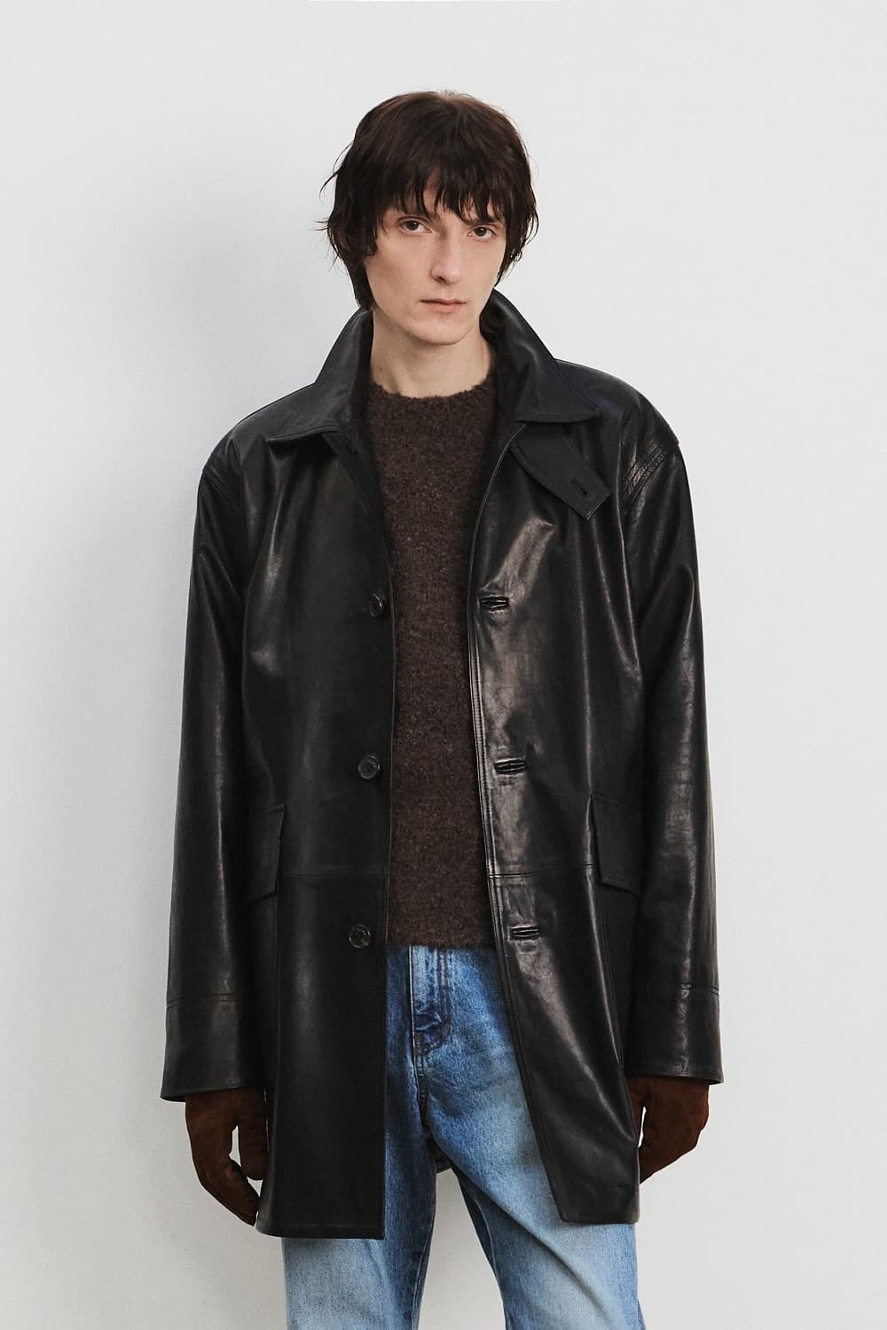 KUME 쿠메 레더 카코트 상품이미지1