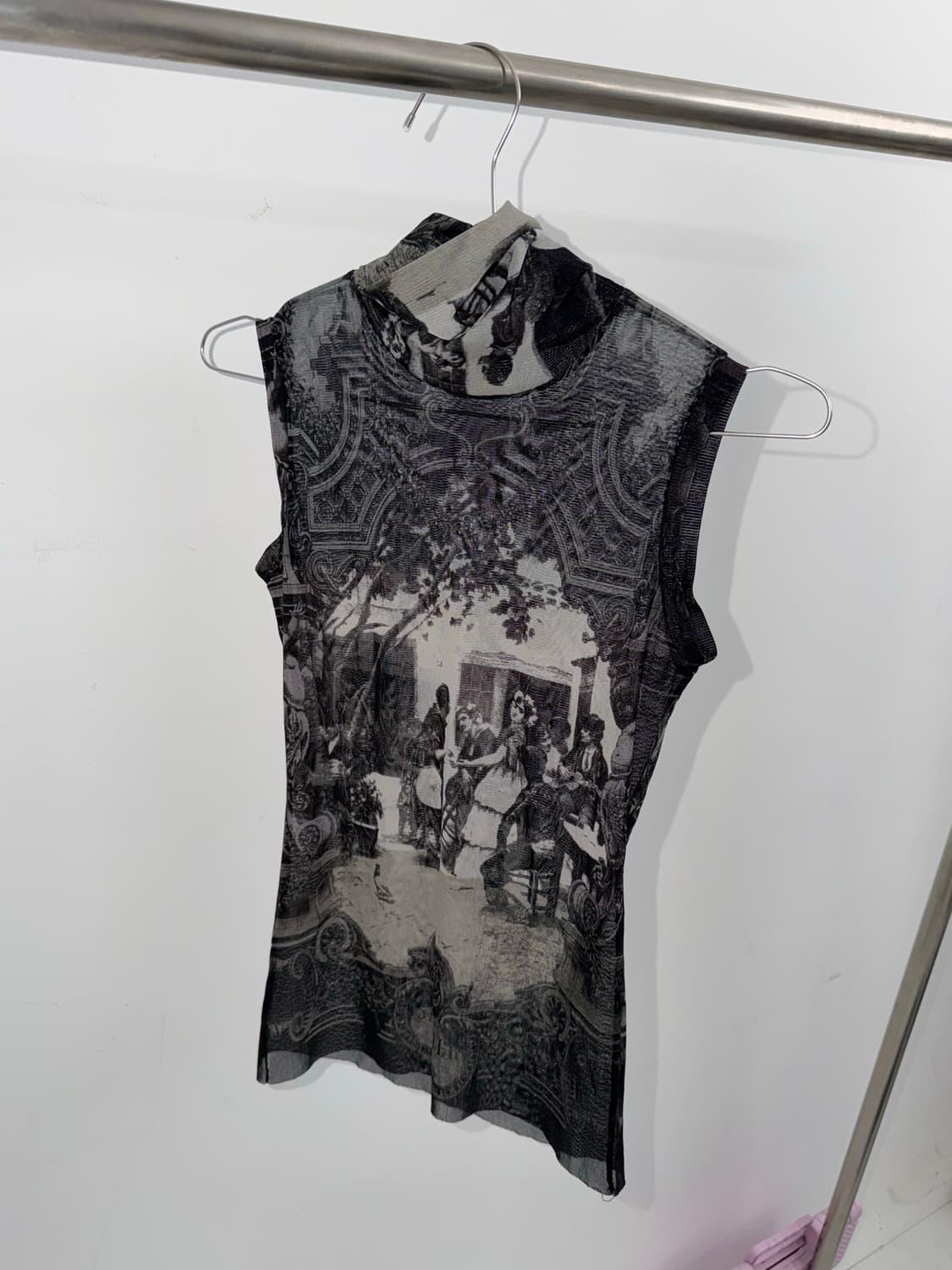 Jean Paul Gaultier 메쉬 블랙 탑  상품이미지4