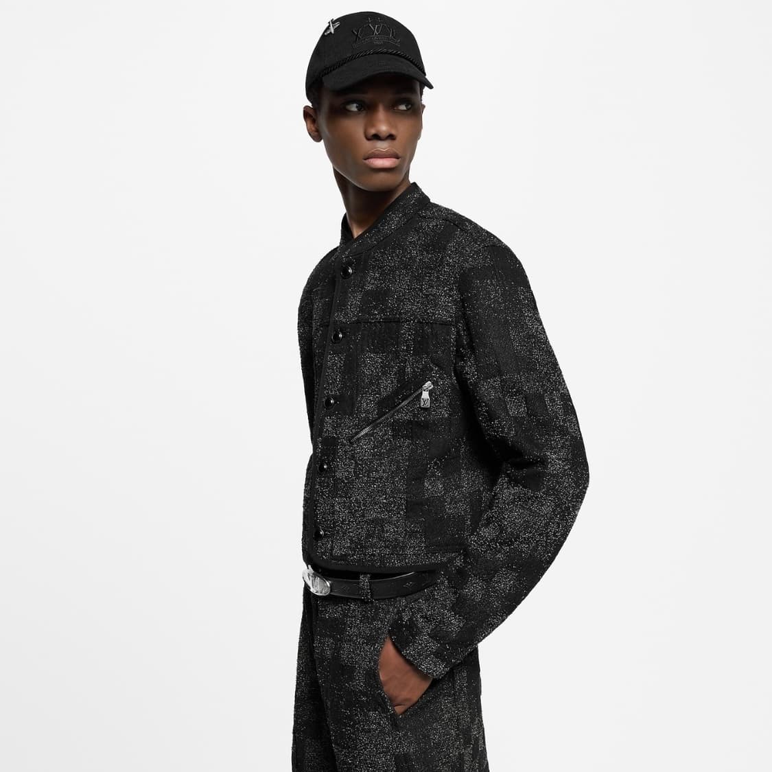 [S+급/48] 25SS 루이비통 다모플라주 부클레 데님 자켓 블랙 상품이미지8