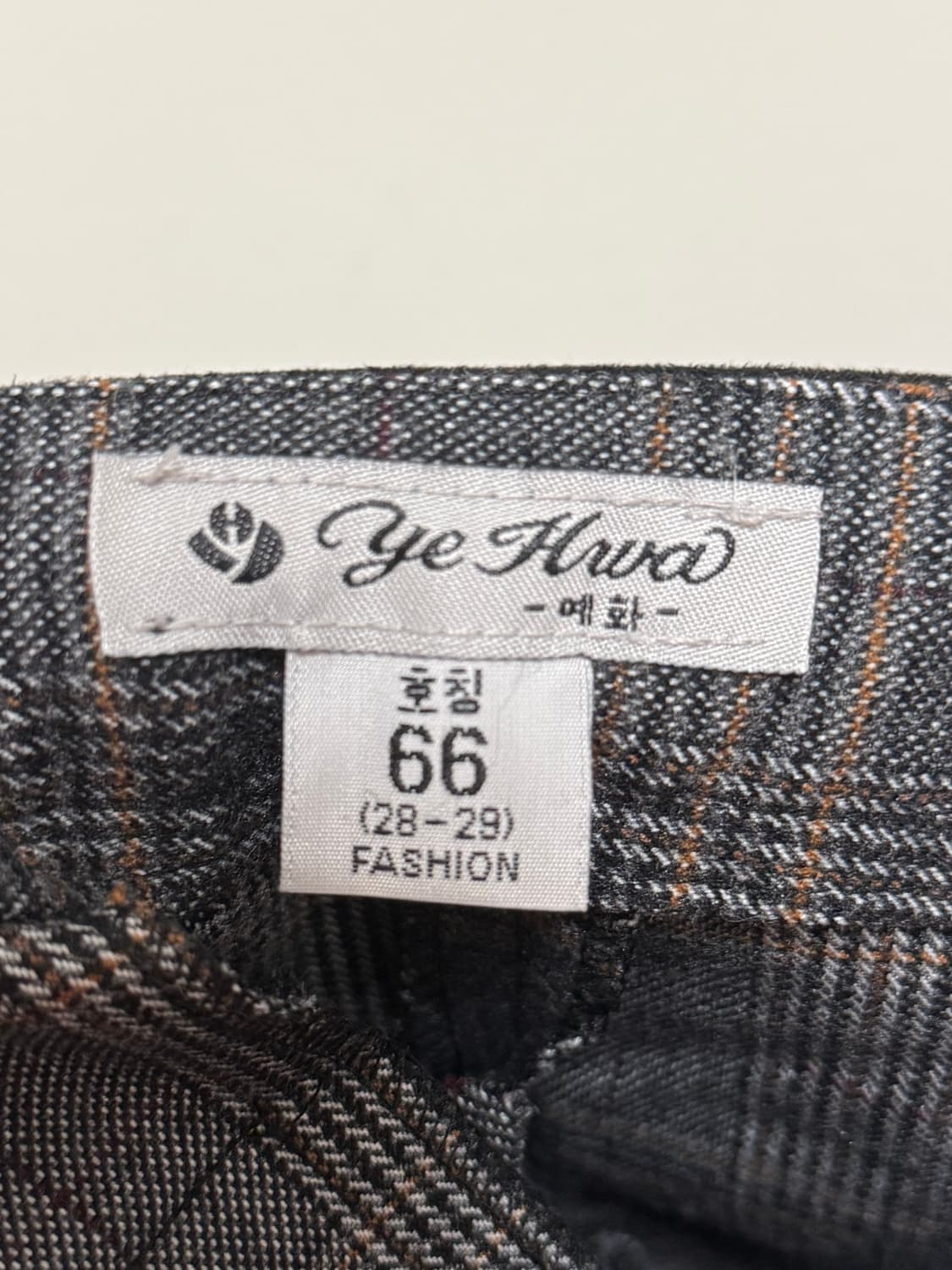 체크 빈티지 바지 상품이미지3