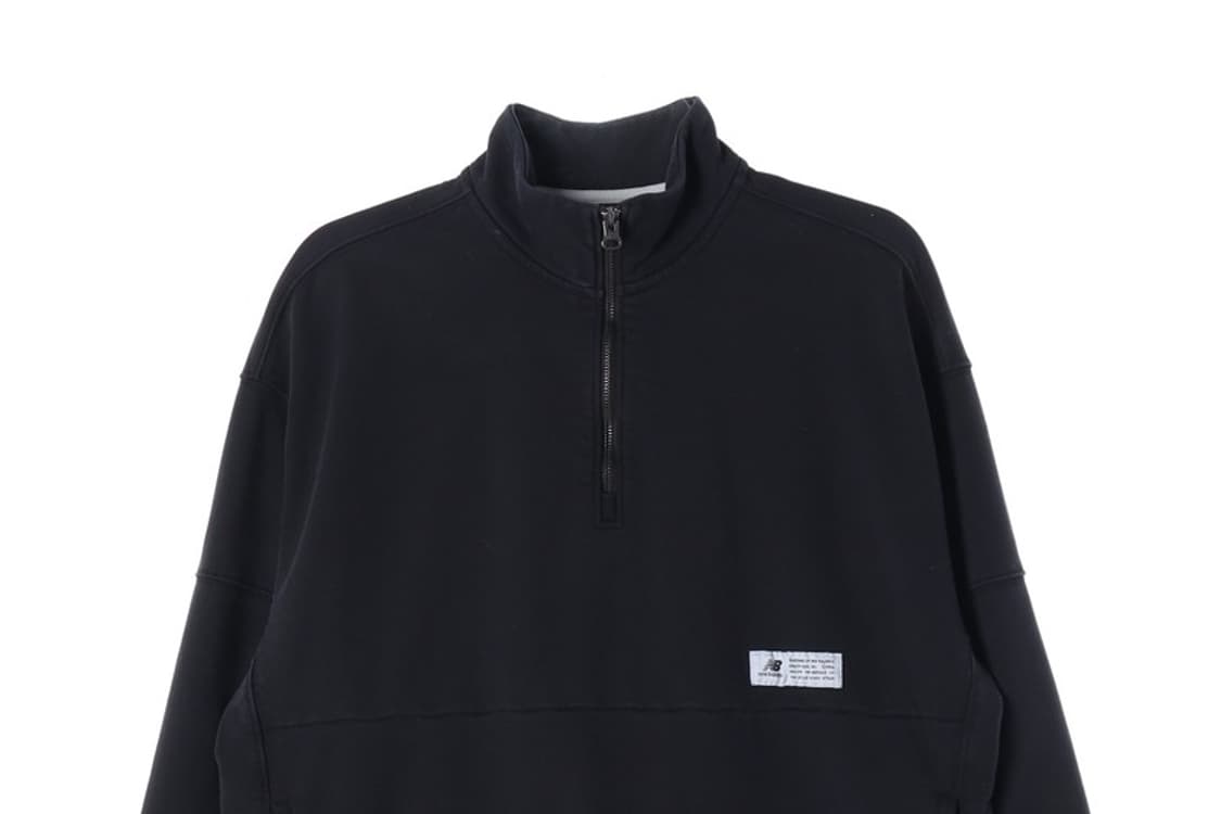 뉴발란스 NB 쉬프티드 하프집업 스웨트셔츠 블랙 L 상품이미지3