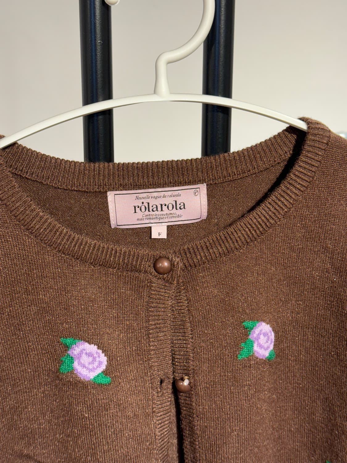 로라로라 라벤더 자수 가디건 / 55 상품이미지3