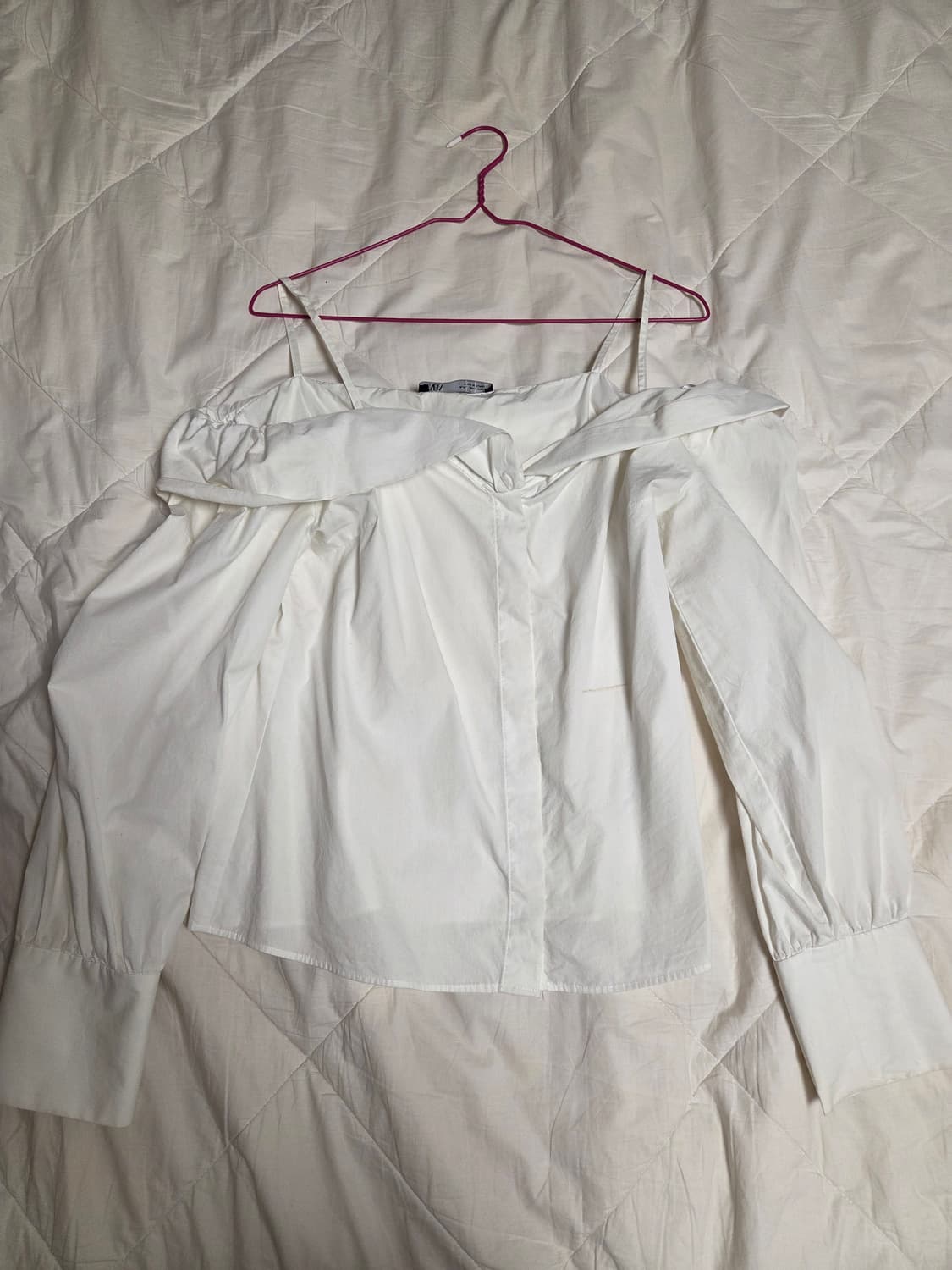 자라 오프숄더티 L 상품이미지2