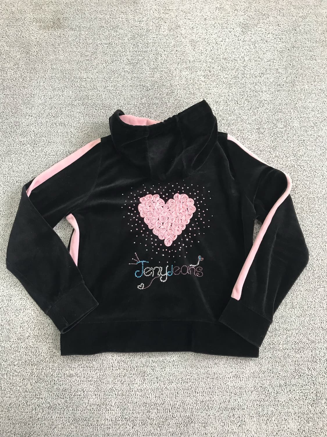 y2k 벨벳 후드집업 상품이미지4