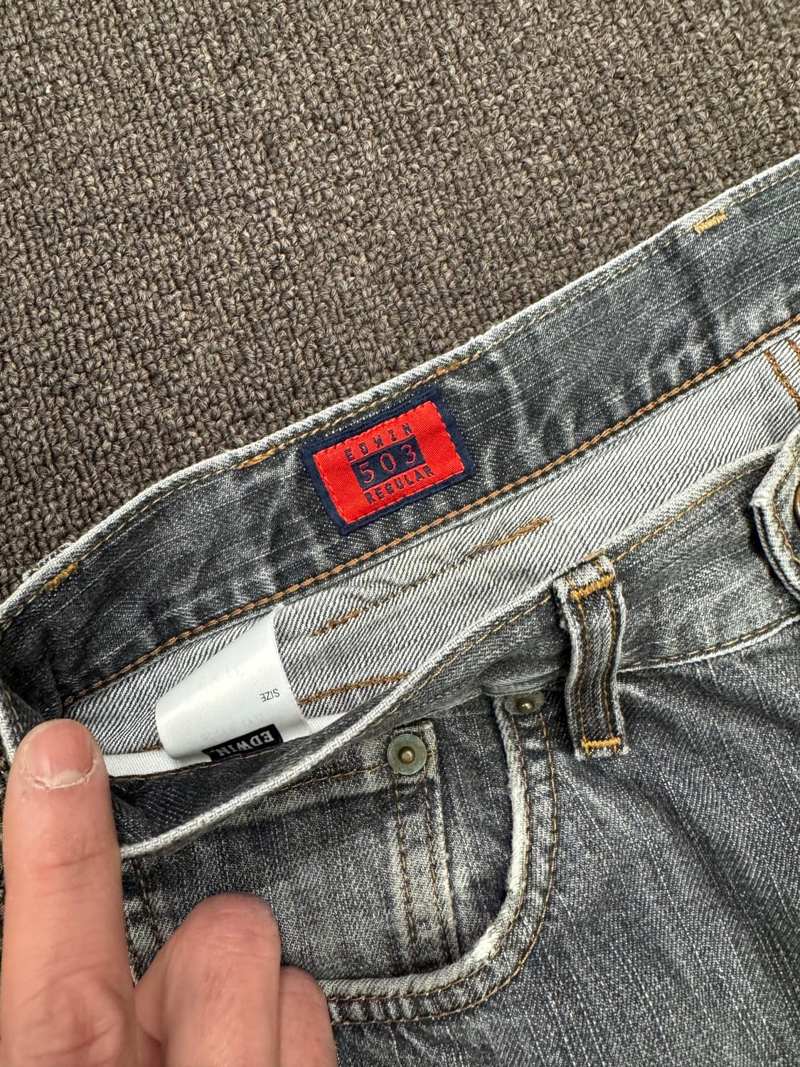 31)에드윈 빈티지 흑청 데님팬츠 상품이미지5