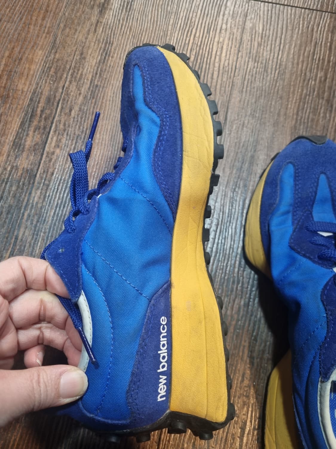 뉴발란스 327 블루/옐로우 225mm 운동화 상품이미지3