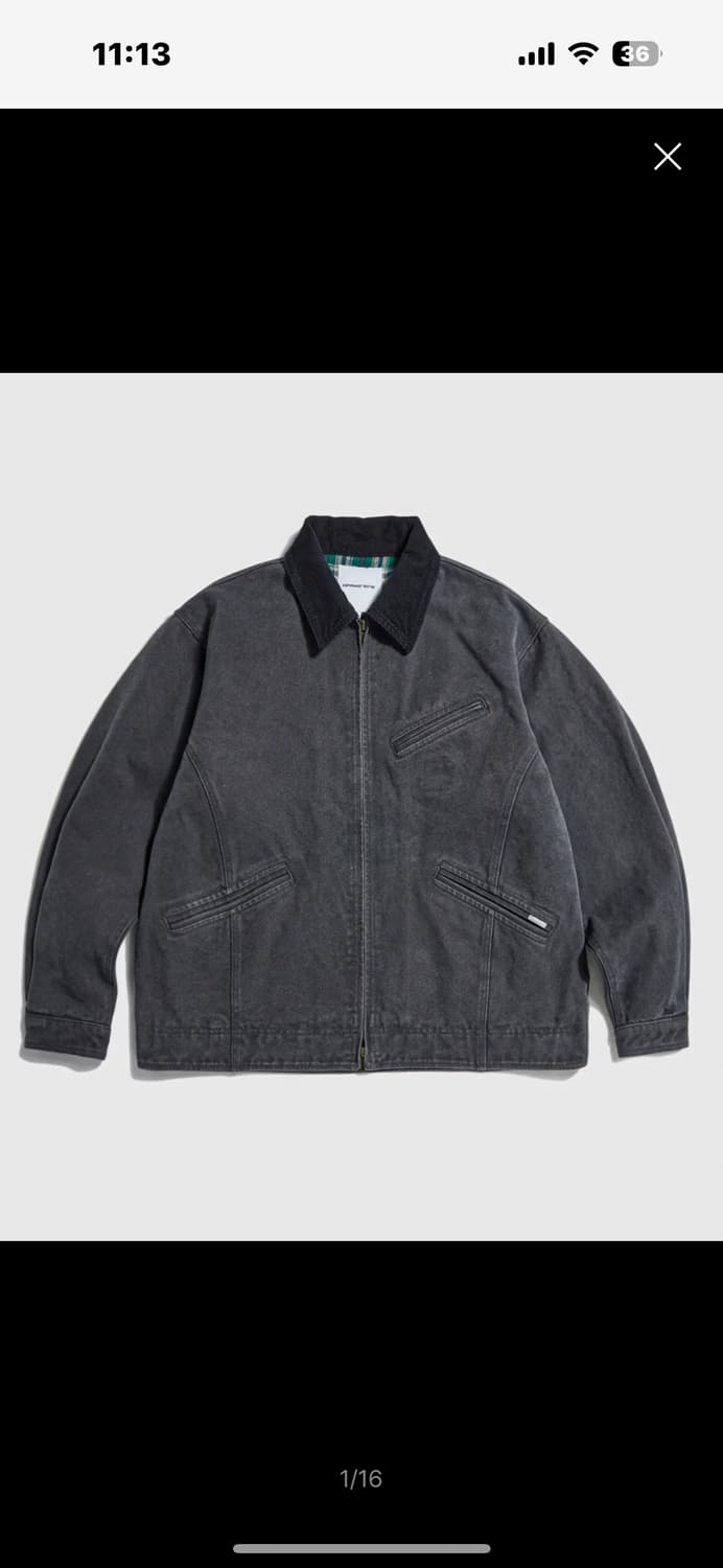 에스피오나지 Washed Canvas Blouson Jacket 상품이미지1
