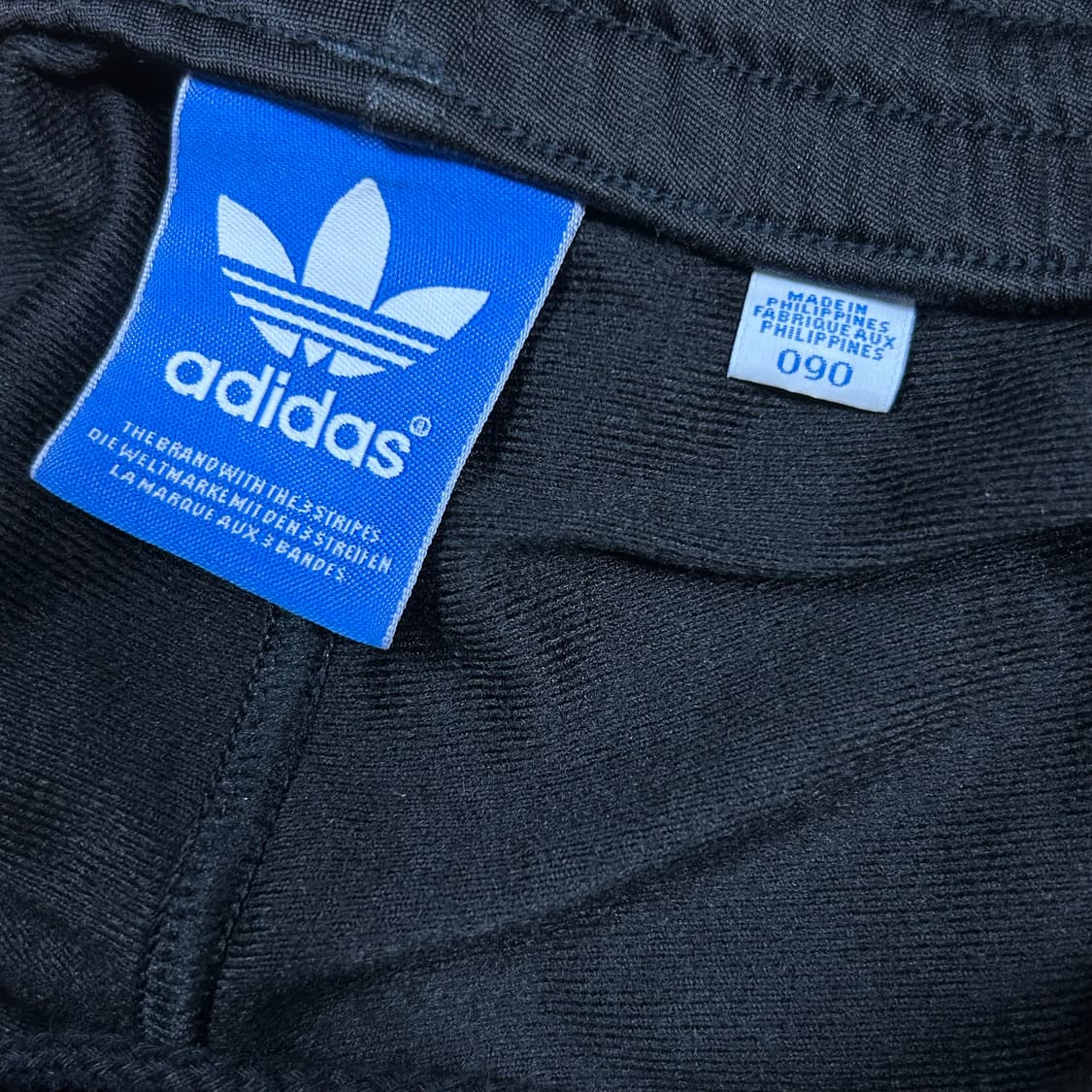 아디다스 파이어버드 검흰 블랙 화이트 삼선 와이드 트랙 팬츠 90  상품이미지6