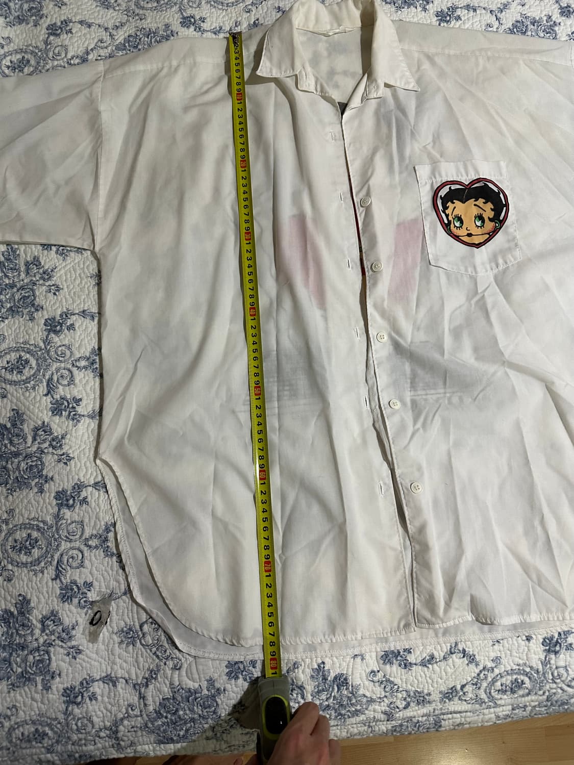 빈티지 베티붑 오버사이즈 반팔 셔츠 상품이미지5