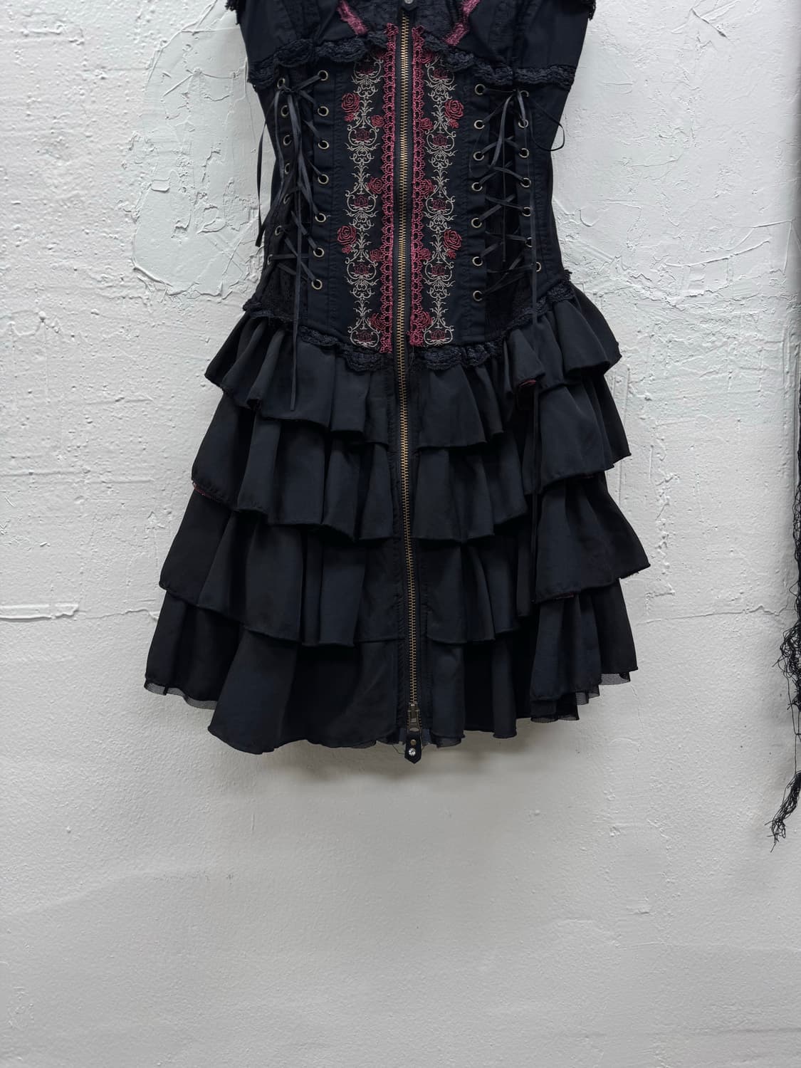 Ozz croce gothic lace up corset ops 상품이미지6