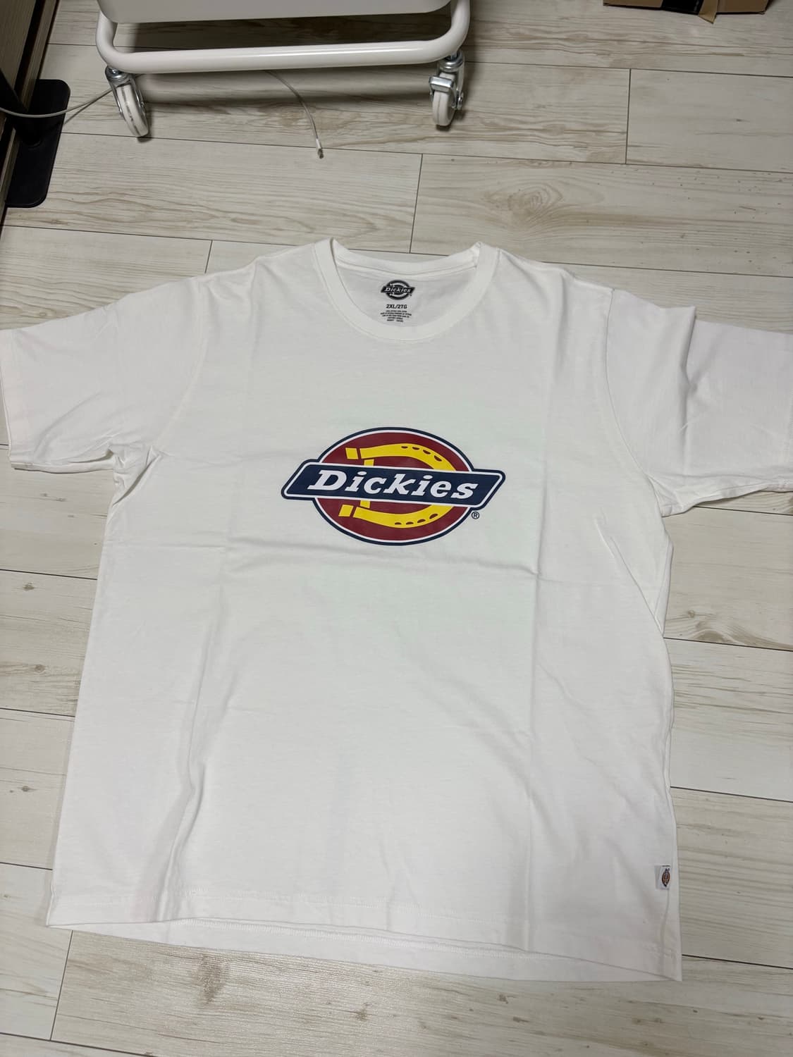 디키즈 트리 로고 티셔츠 화이트 2XL 상품이미지1