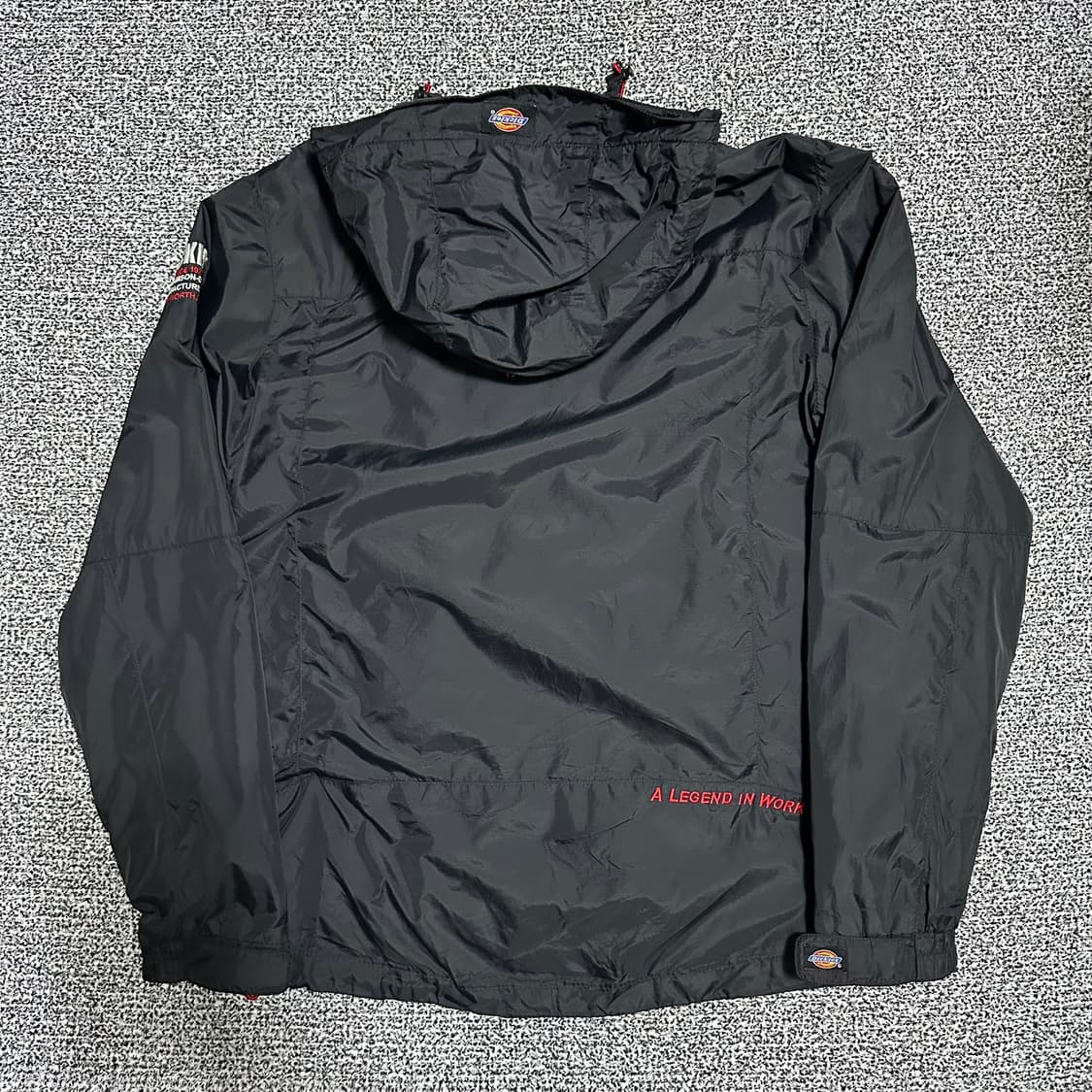 (L추천) 디키즈 블랙 후드 바람막이 자켓 상품이미지4