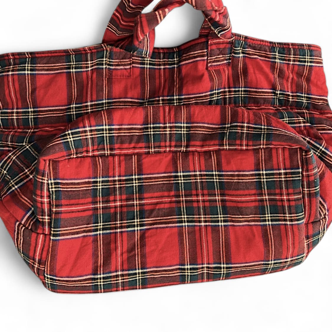 꼼데가르송 트리콧 타탄체크 빅토트백 상품이미지3