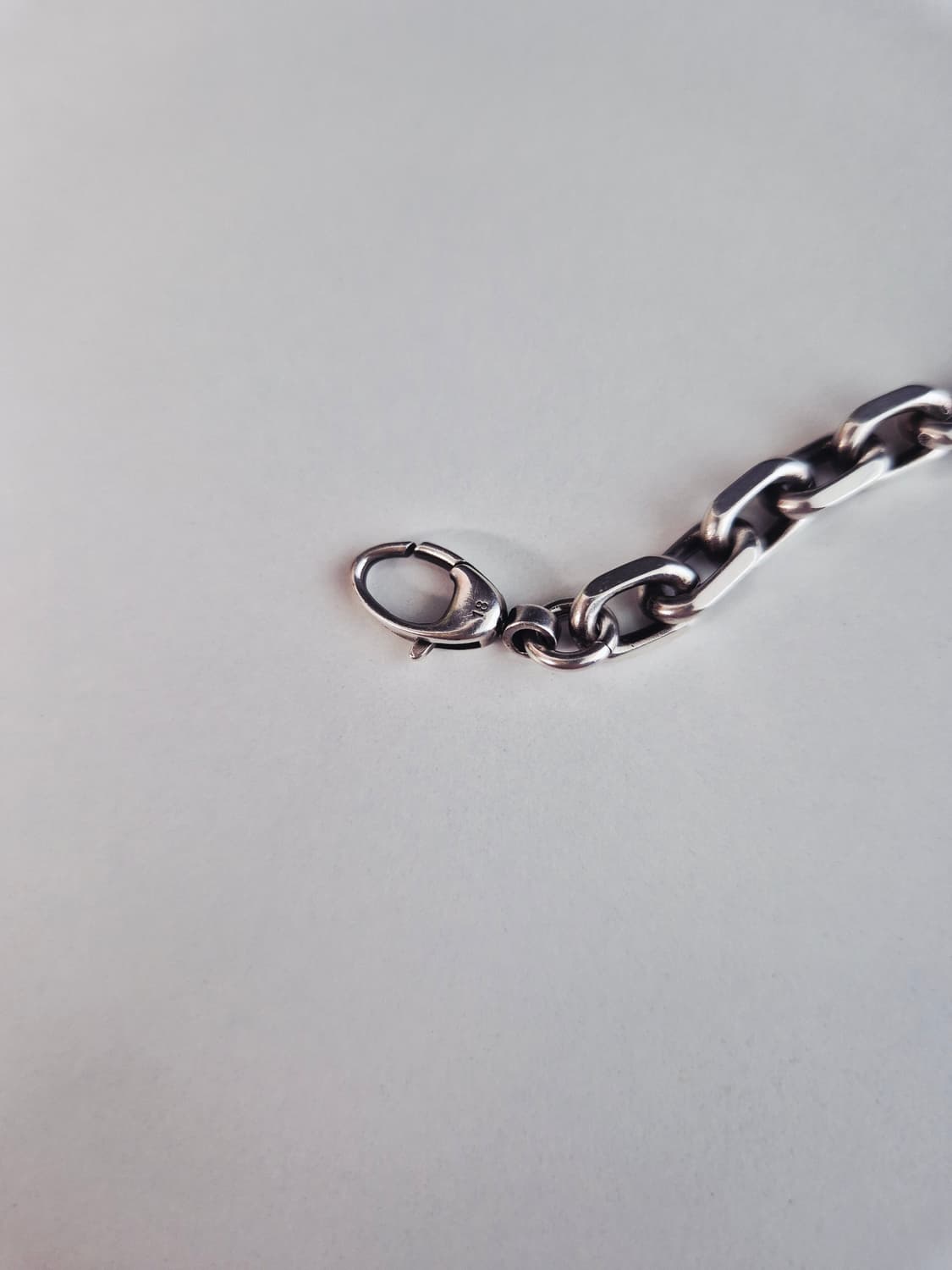 구찌 인터로킹 G 실버 팔찌 상품이미지4