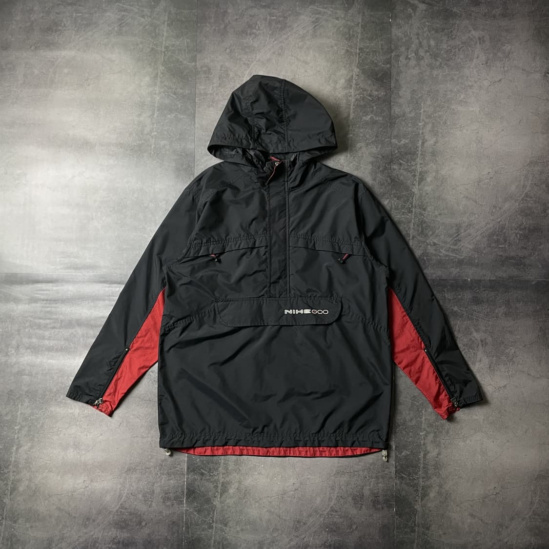 NIKE 00s 나이키 빈티지 블랙 하프집업 윈드브레이커 A00542 상품이미지1