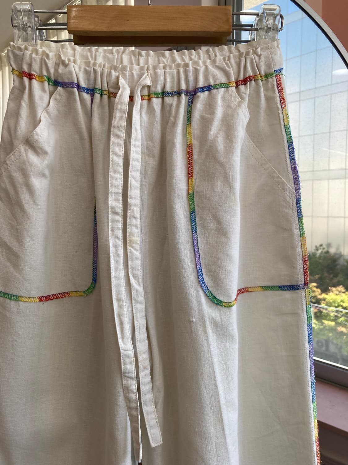 레인보우 스티치 부츠컷 팬츠 상품이미지2