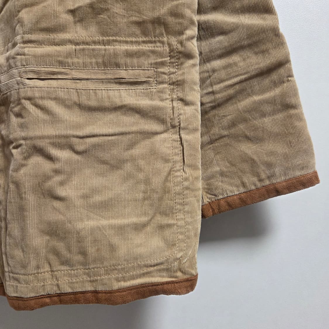 일본 빈티지 스웨이드 퀄팅 워크자켓 L(100) 상품이미지4