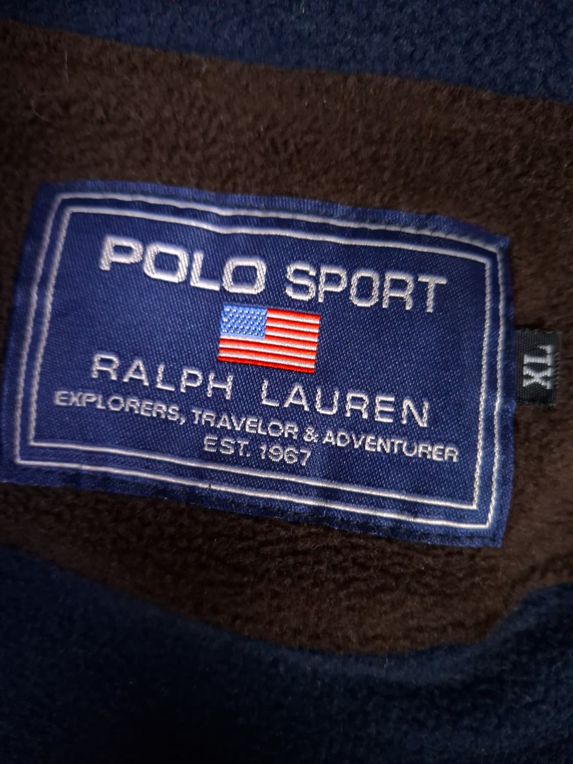 90's 오리지날 랄프로렌폴로 진스 빅로고 후드 후리스자켓 상품이미지8