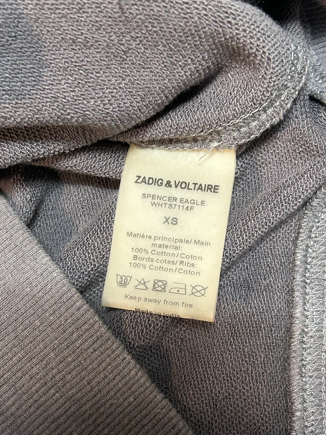 Zadig&Voltaire back detailed hood zip-up 상품이미지9