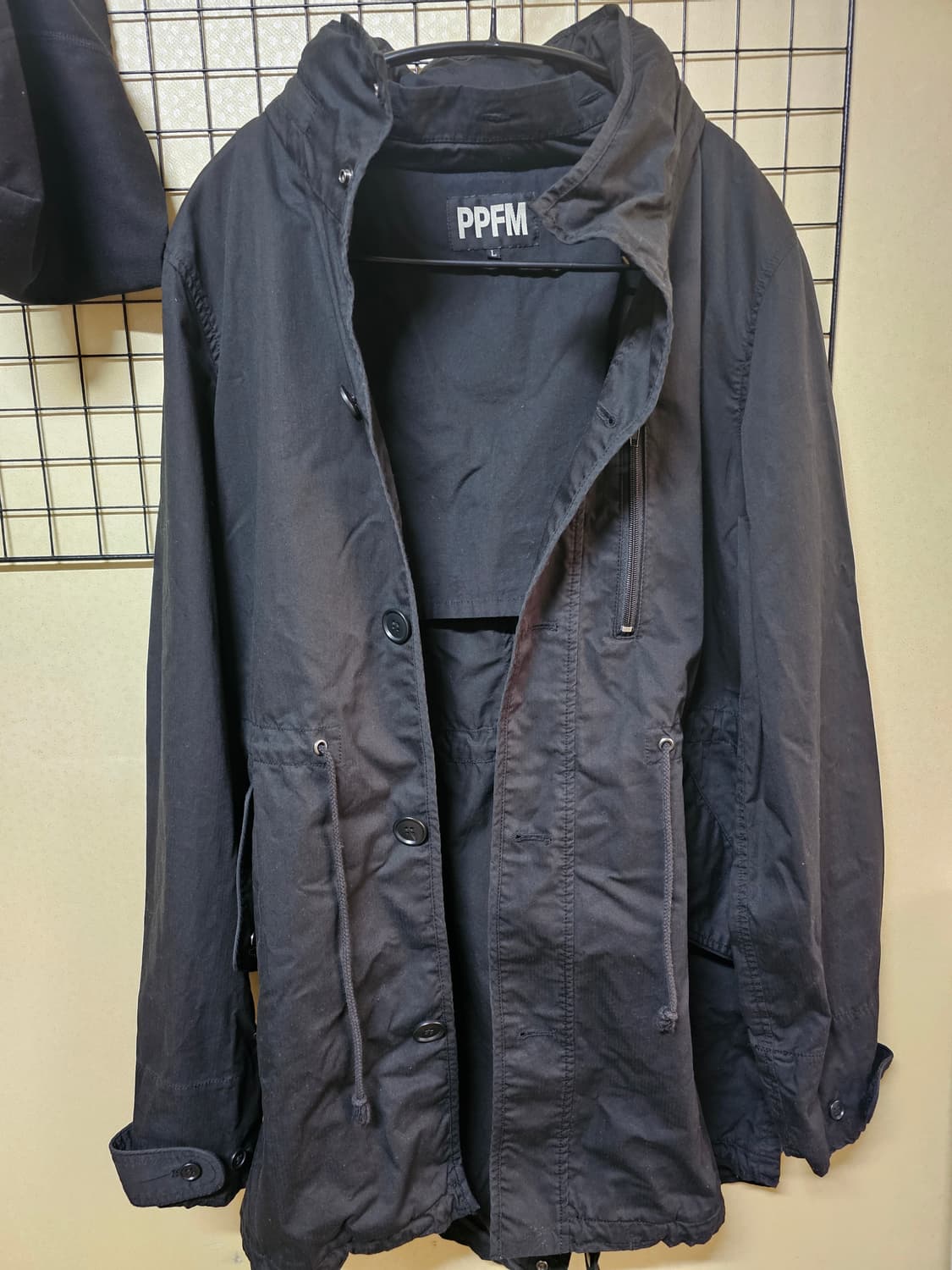 PPFM 피쉬테일 야상 자켓 블랙L 상품이미지2