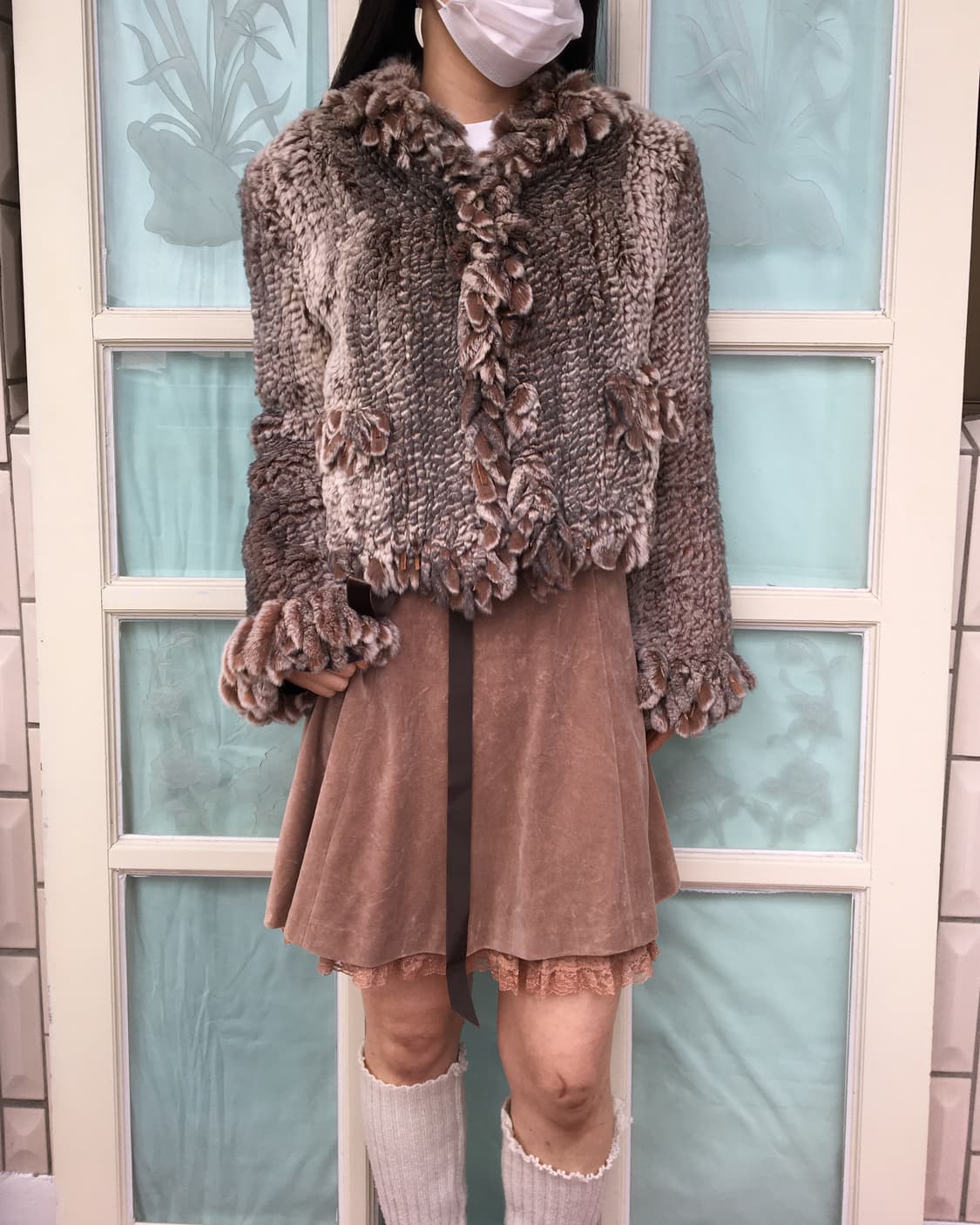 fur ruffle jacket 상품이미지1