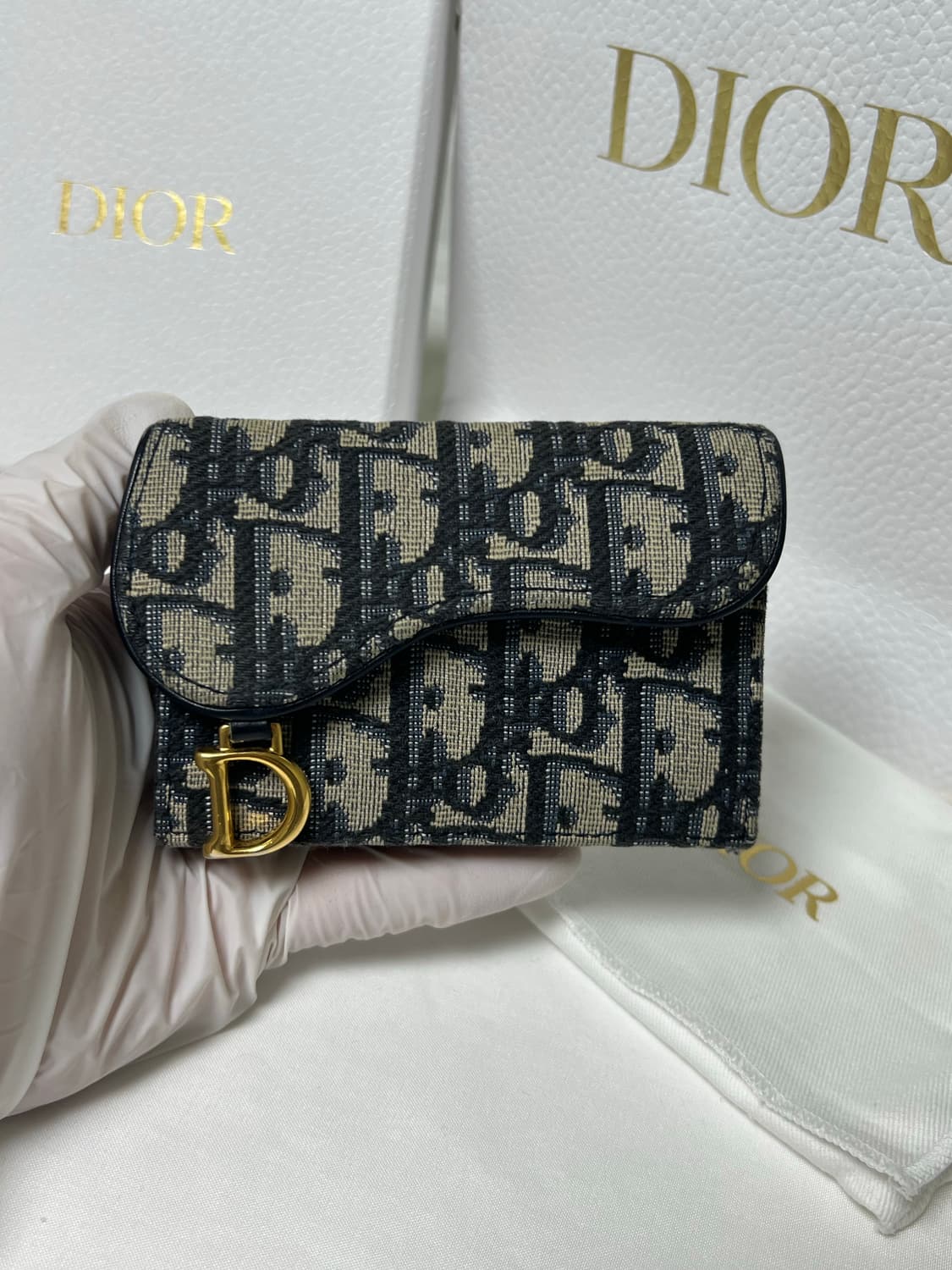 [정품] 디올 오블리크 새들 카드지갑 상품이미지2