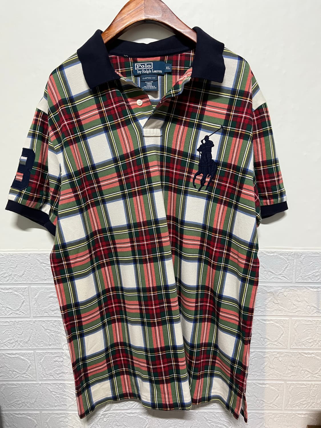 빅 포니 플레이드 폴로 셔츠 상품이미지1