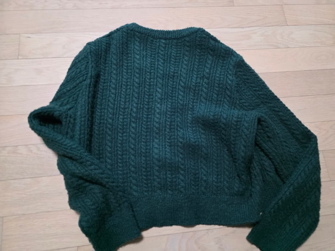 초록 꽈배기 모리 가디건 상품이미지4