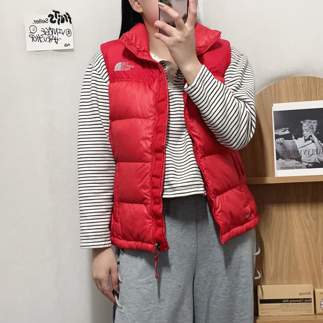 [정품] 노스페이스 레드 700 조끼 패딩 [ 85 ] 상품이미지2