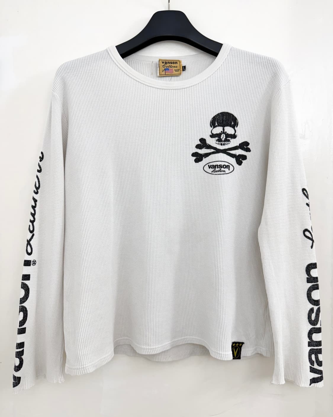 Vanson Skull Motorcycle Thermal Tee 상품이미지1