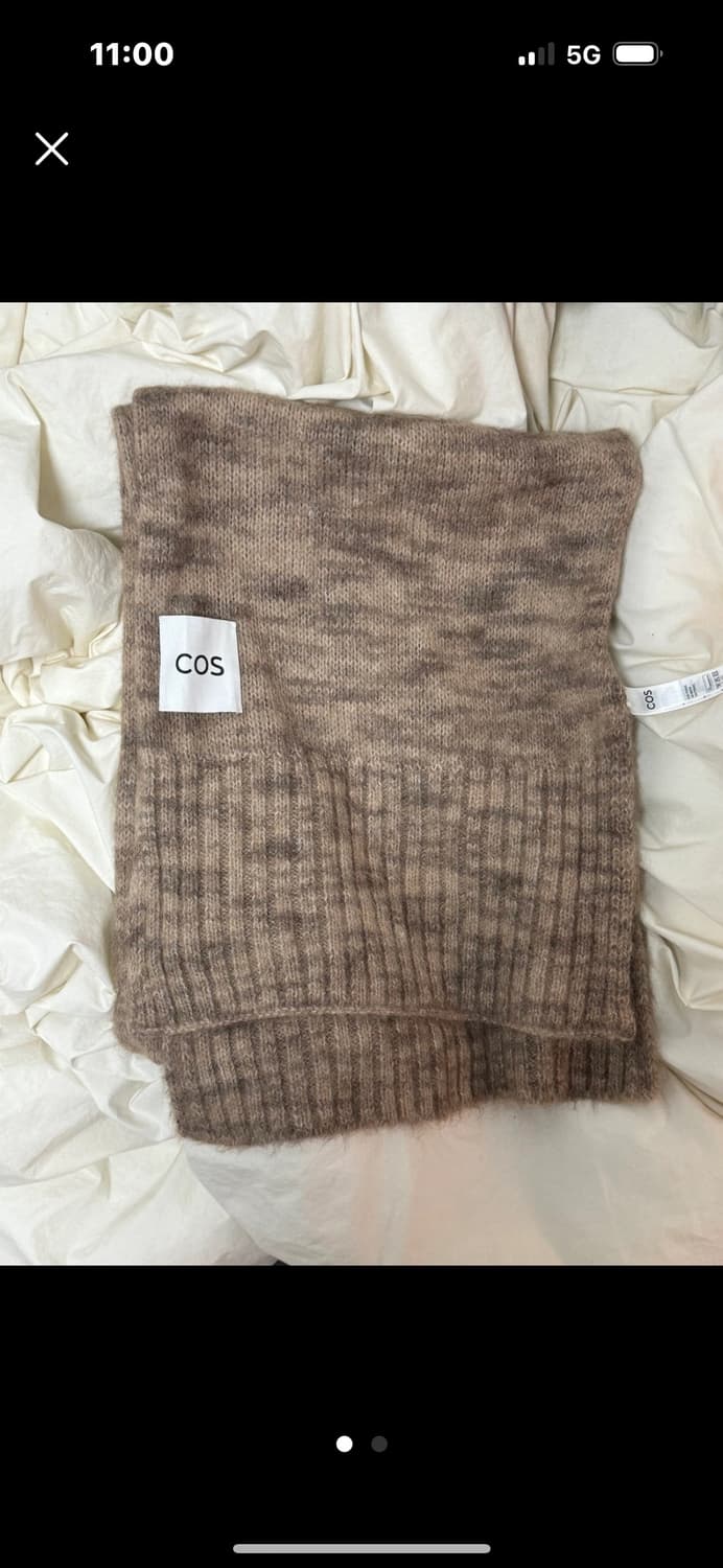 COS 코스 울 알파카 머플러 베이지 상품이미지2