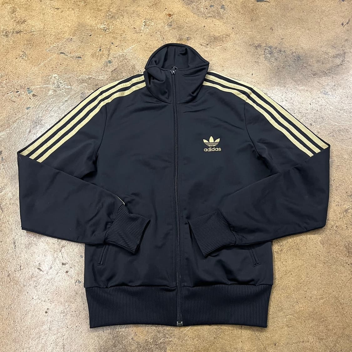 [정품/95] 아디다스 블랙 골드 검골 삼선 트랙탑 져지 b14 상품이미지2