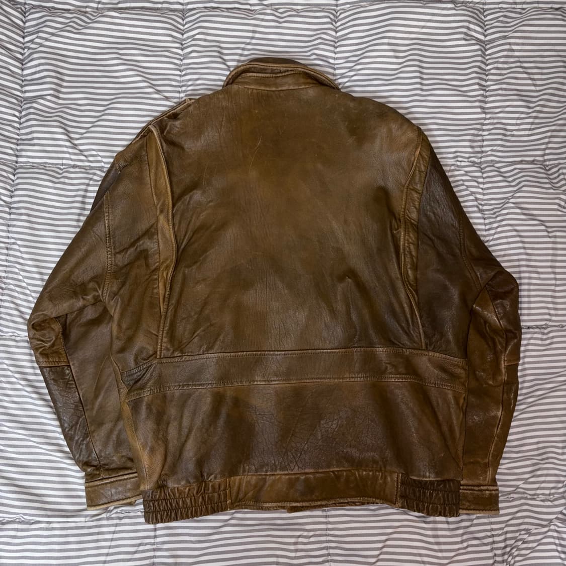 빈티지 브라운 양가죽 자켓 점퍼 브라운 상품이미지3