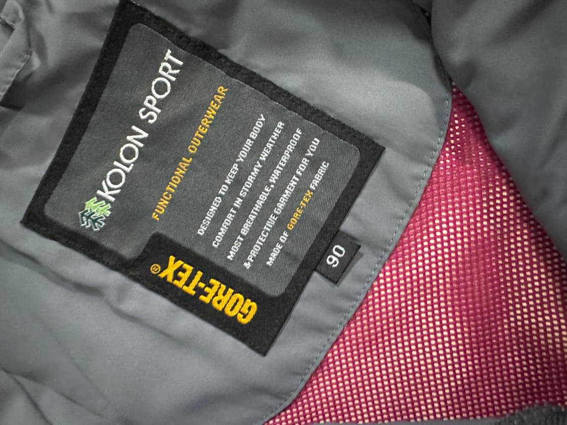 여성 코오롱 스포츠 고어텍스 등상 후드 바람막이 s 상품이미지3