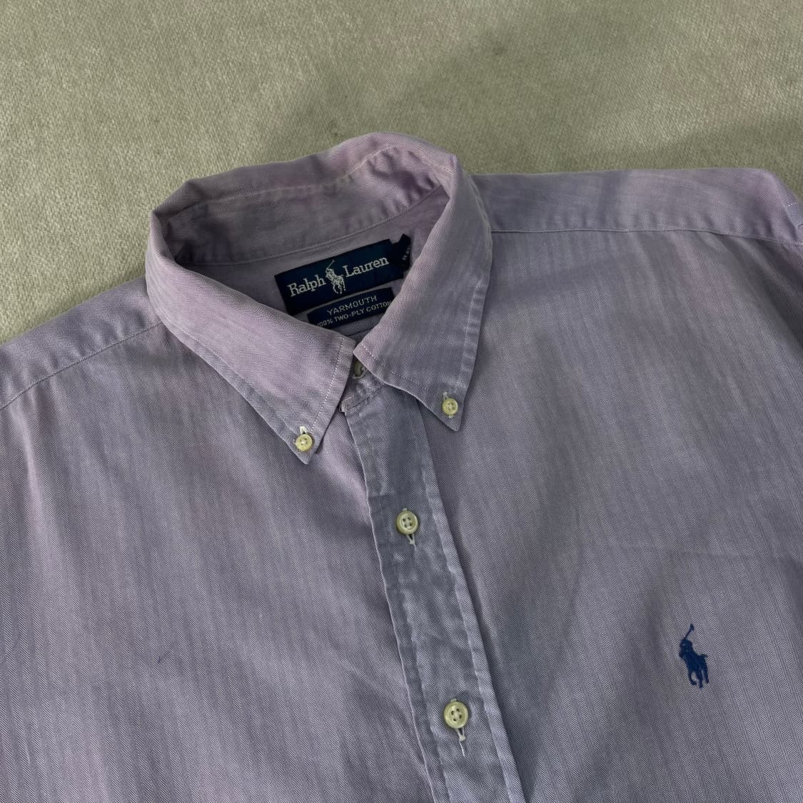 110 폴로랄프로렌 퍼플 코튼 셔츠 상품이미지2