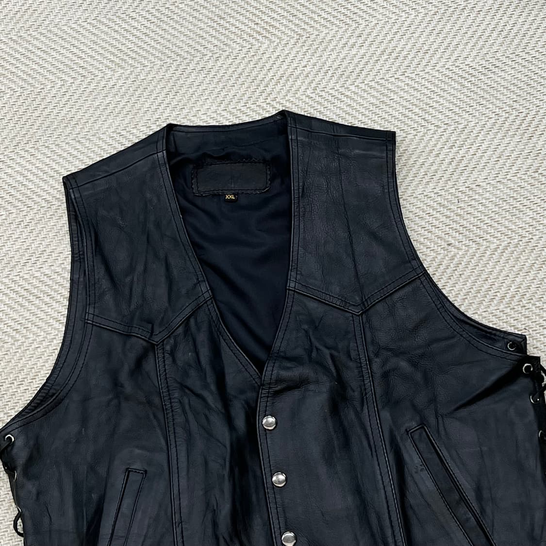 빈티지 리얼레더 베스트 r3514 상품이미지3