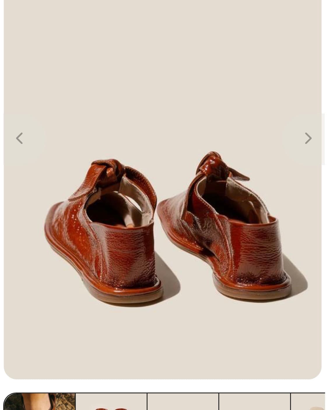 Hereu LLASADA CRINKLED GLOSSY - CHESTNUT 상품이미지4