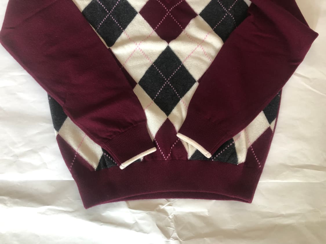 BALLANTYNE(발란타인) 아가일패턴 울 니트 스웨터 상품이미지4