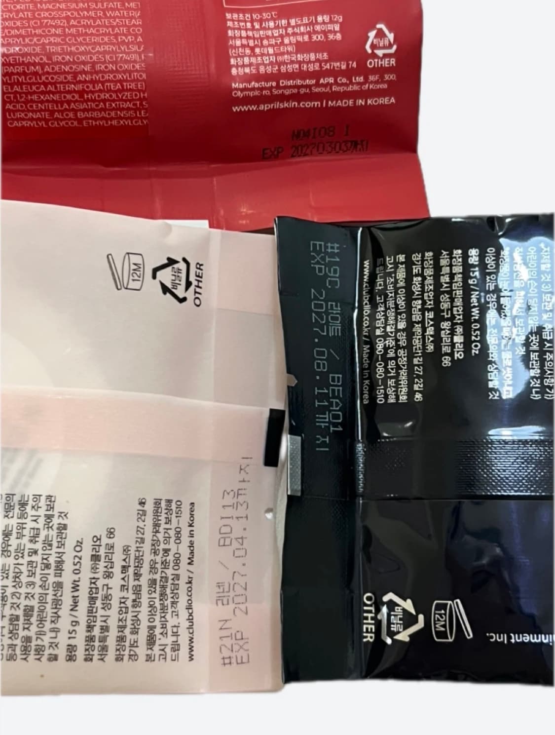 에이프릴스킨,클리오킬커버 쿠션리필 3개 상품이미지3