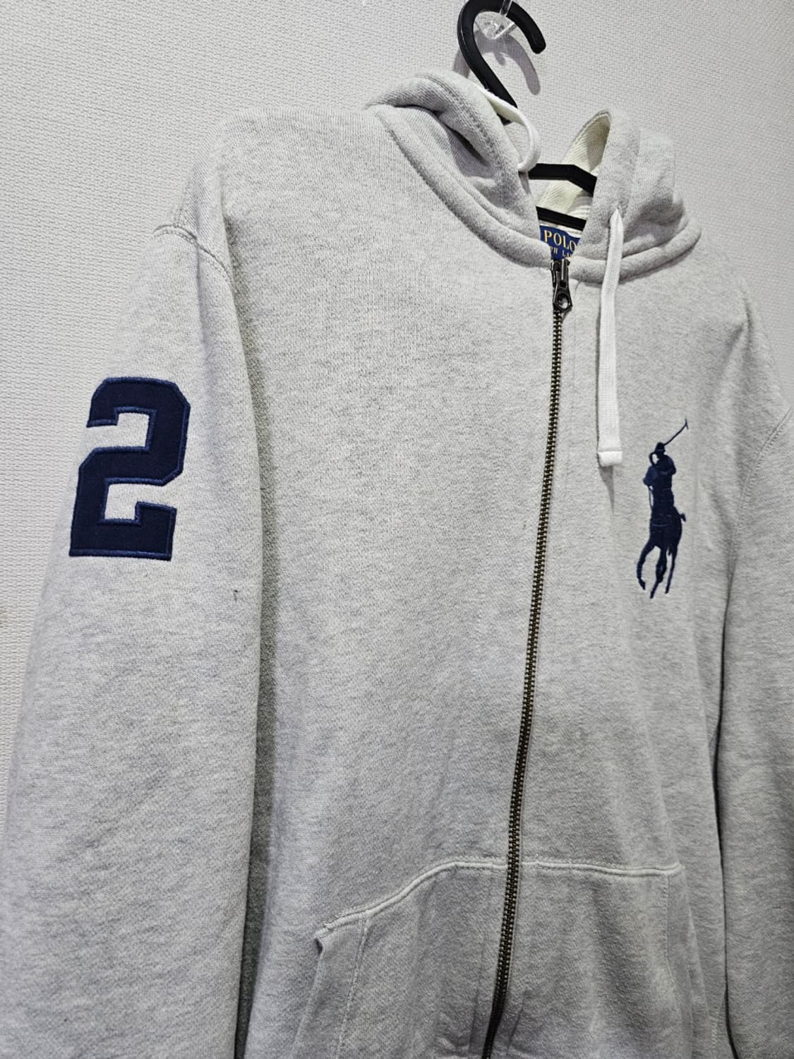 폴로 POLO 그레이 빅포니 후드집업 100~105 / L~XL 상품이미지2