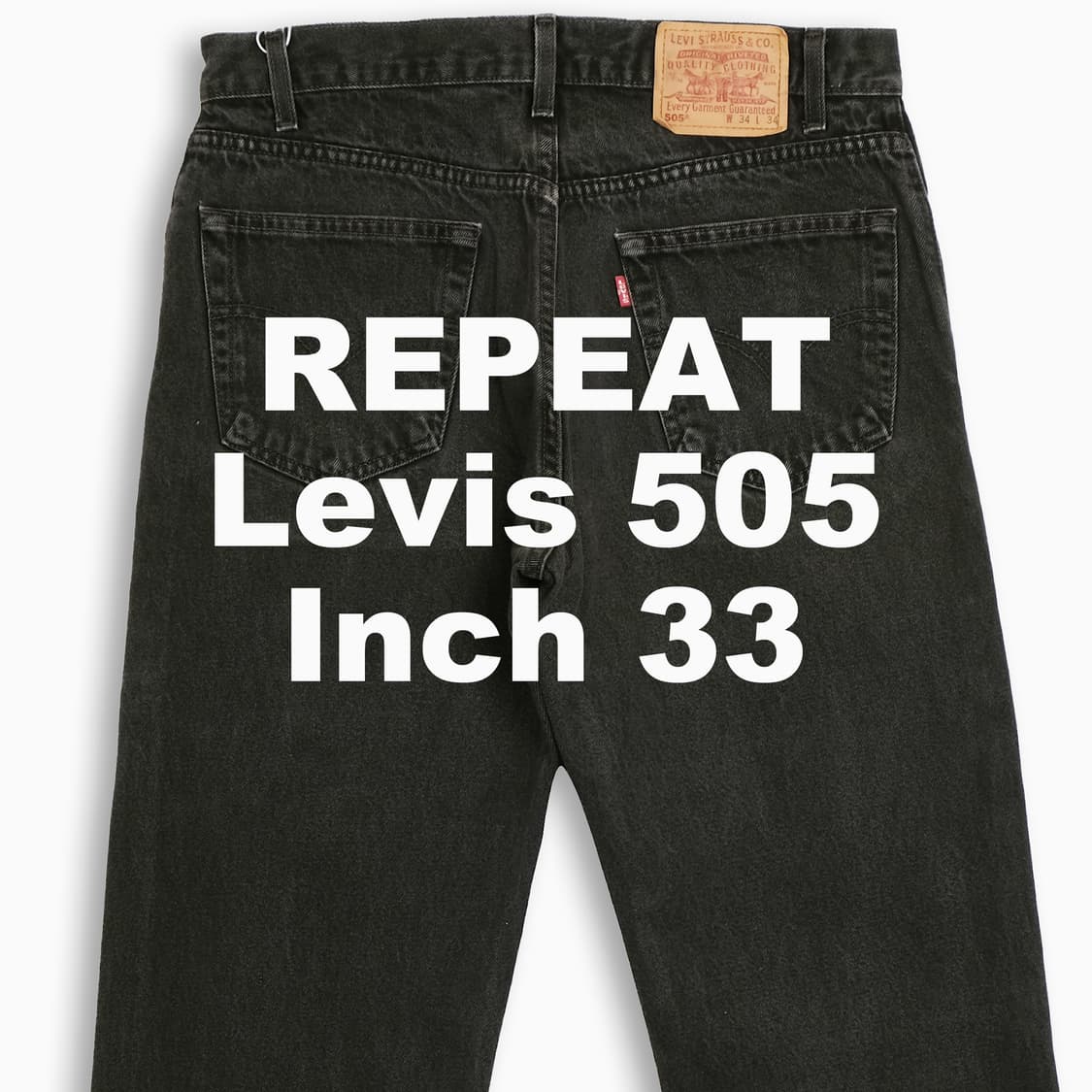 빈티지 리바이스 505 흑청 블랙진 90s 33인치 LV5054332 상품이미지1