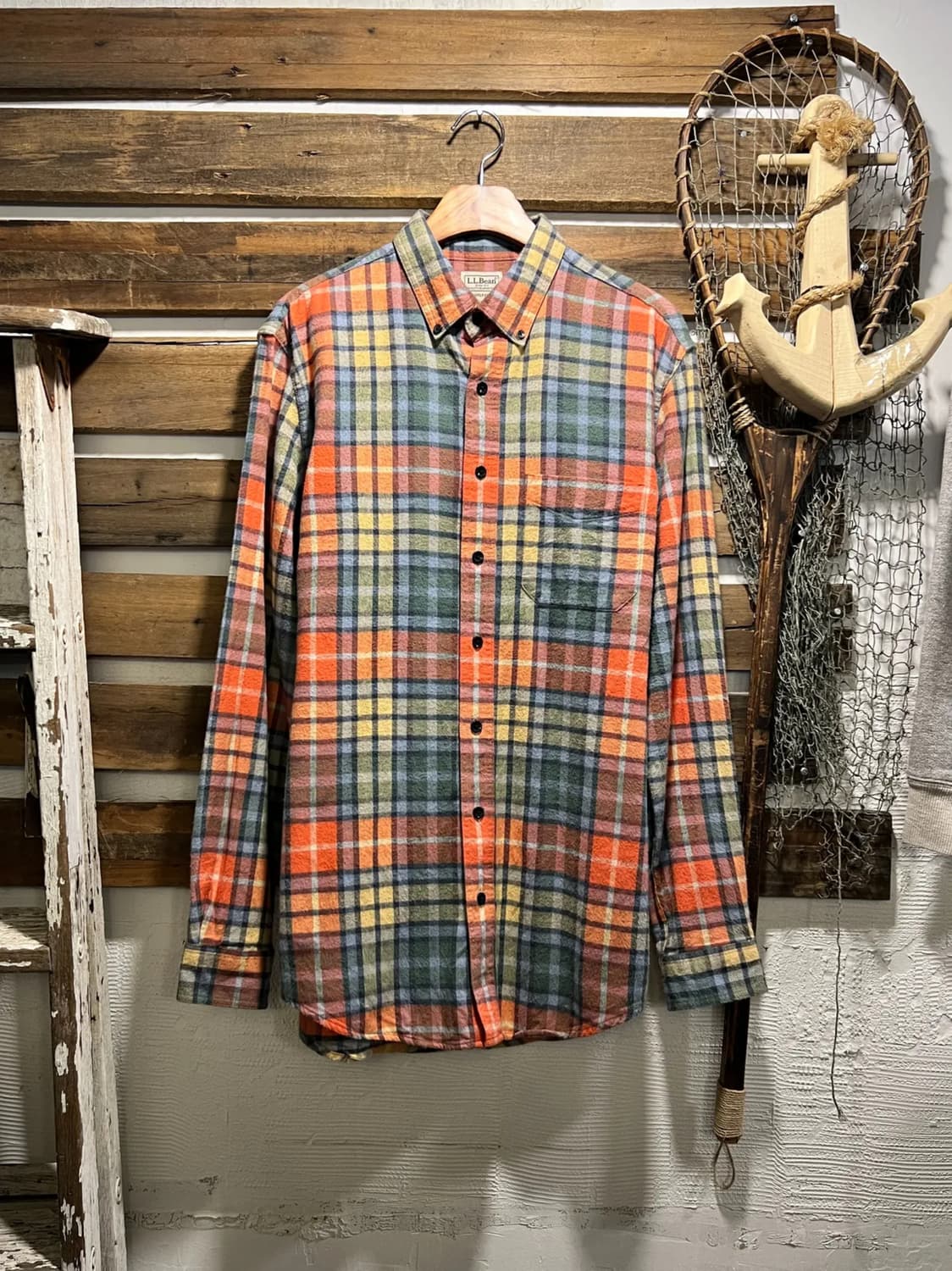 [M]L.L.Bean 엘엘빈 타탄체크 플란넬 셔츠 상품이미지1