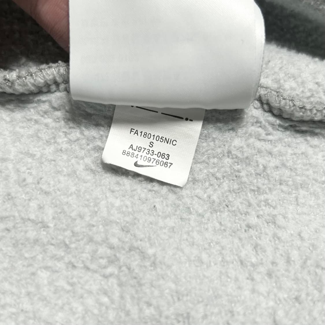 [S] Nike 나이키 SB 그레이 기모 후드티 상품이미지6