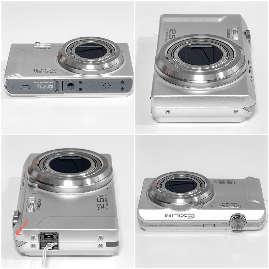 카시오 엑슬림 ZS160 실버 빈티지디카 상품이미지4