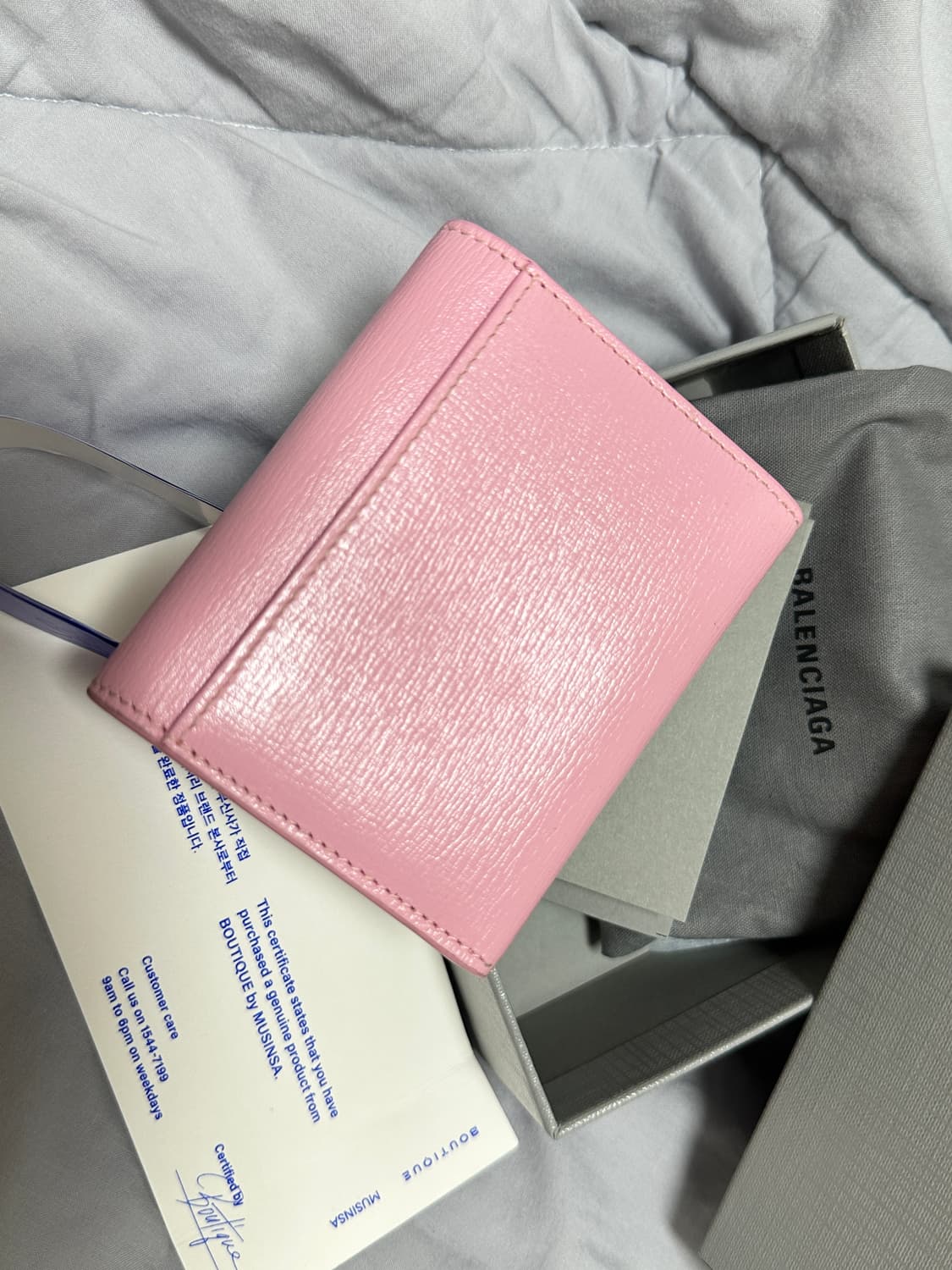 발렌시아가 BB 반지갑 핑크   상품이미지5