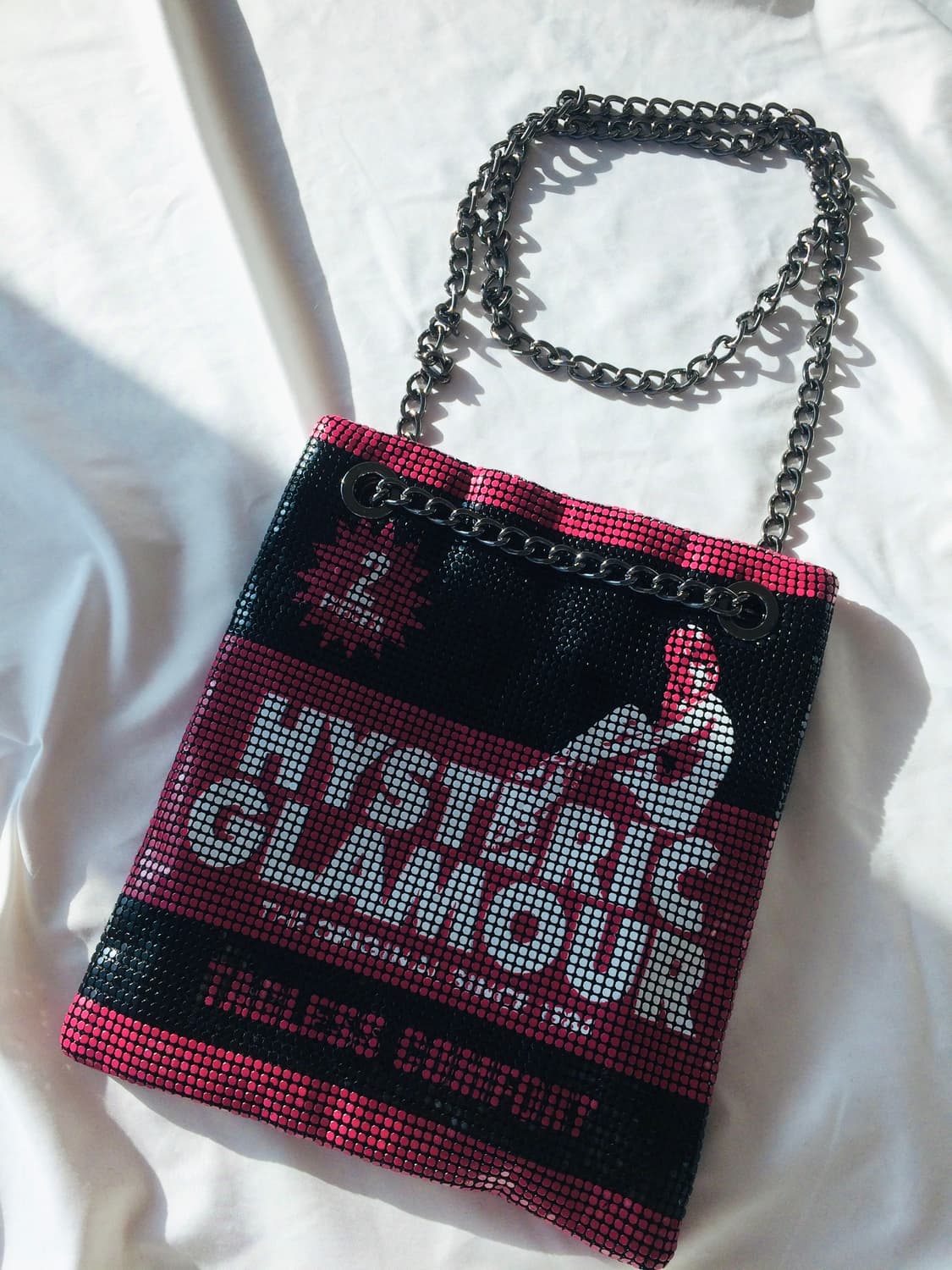 히스테릭 글래머 히스걸 체인 메탈 비즈 크로스 백 숄더 백 상품이미지7