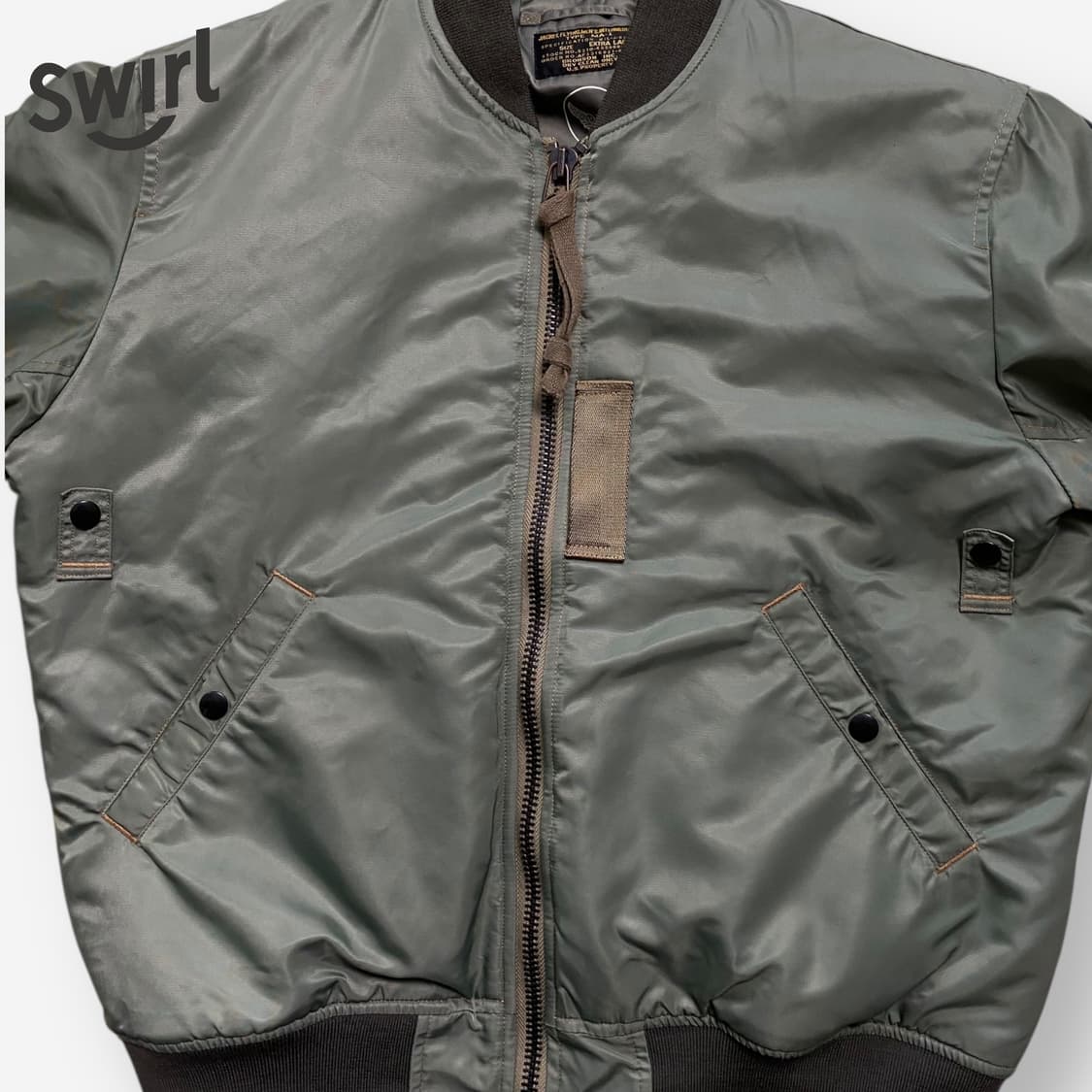 🌊Bronson Ma-1 Wool Pile jacket 상품이미지5